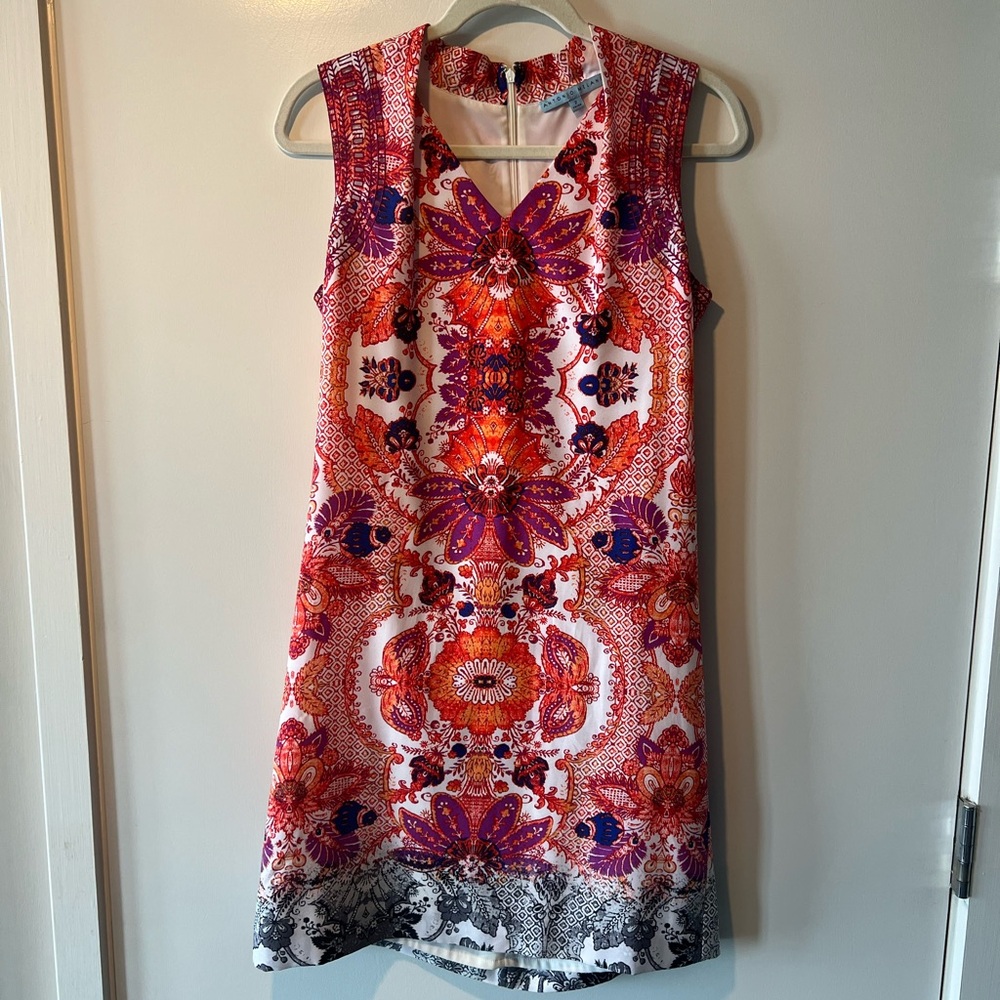 Antonio Melani Sleeveless Shift Dress with Belt - Picture 3 of 6